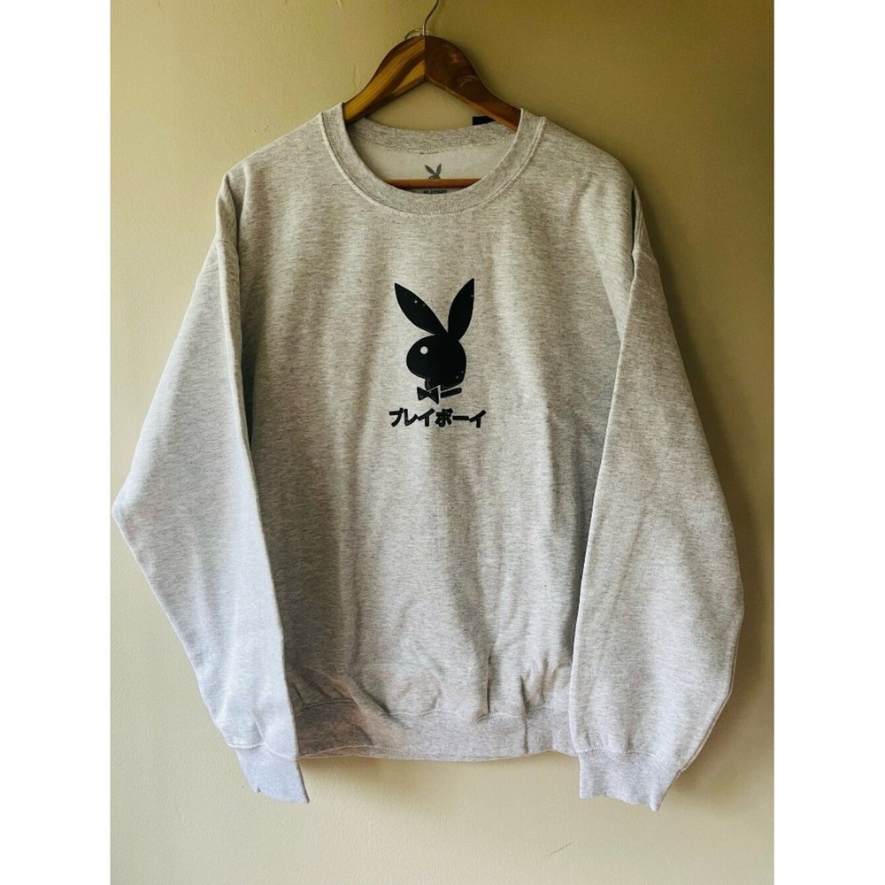 Playboy Sz L Pullover Ace of Club Crewneck Sweatshirt Limited Edition Japanese